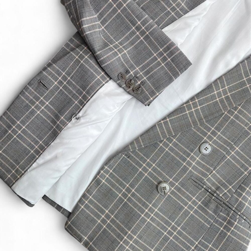 Preppy Plaid Double Breasted Blazer Women's Size 6 - Picture 3 of 8